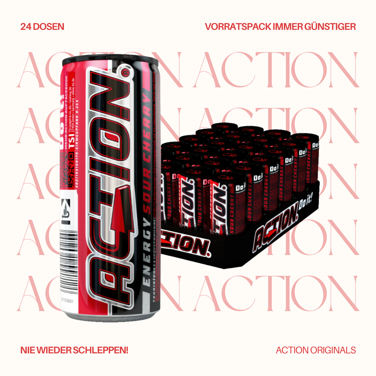 ACTION Sour Cherry - 24 x 250ml