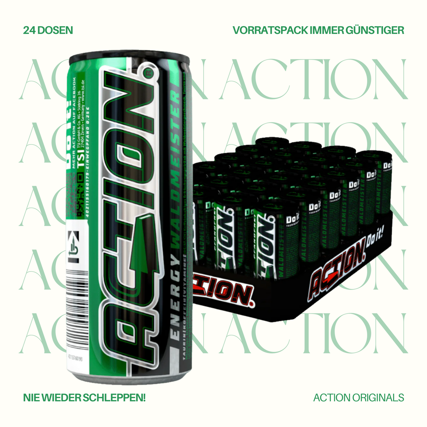 ACTION Waldmeister - 24 x 250ml