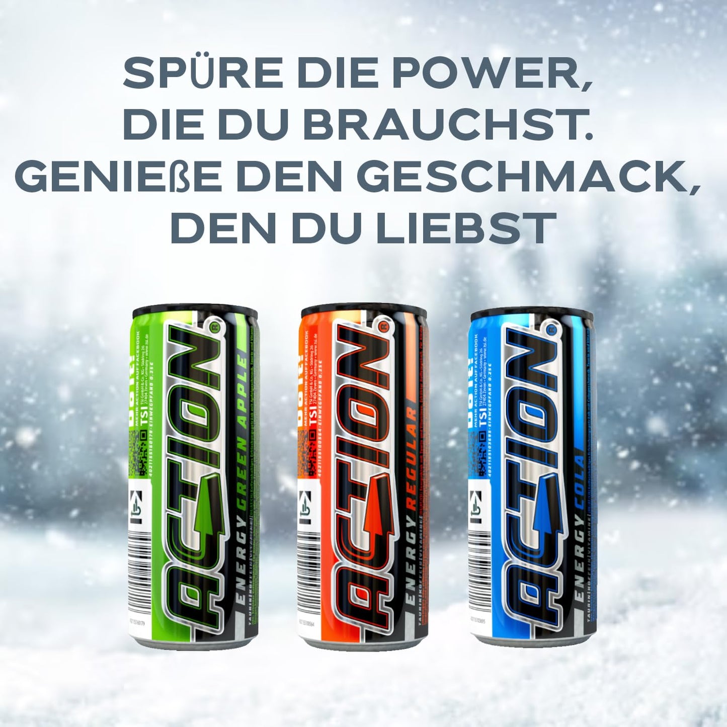 ACTION Energy Drink 6er Mix - 24 x 250ml