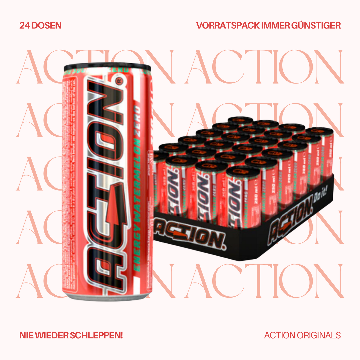 ACTION Watermelon Zero - 24 x 250ml