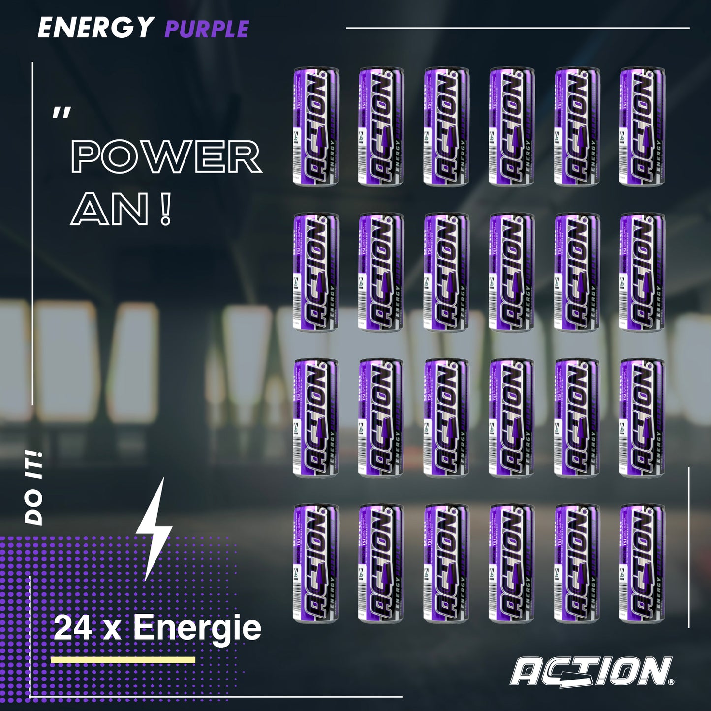 ACTION Purple - 24 x 500ml