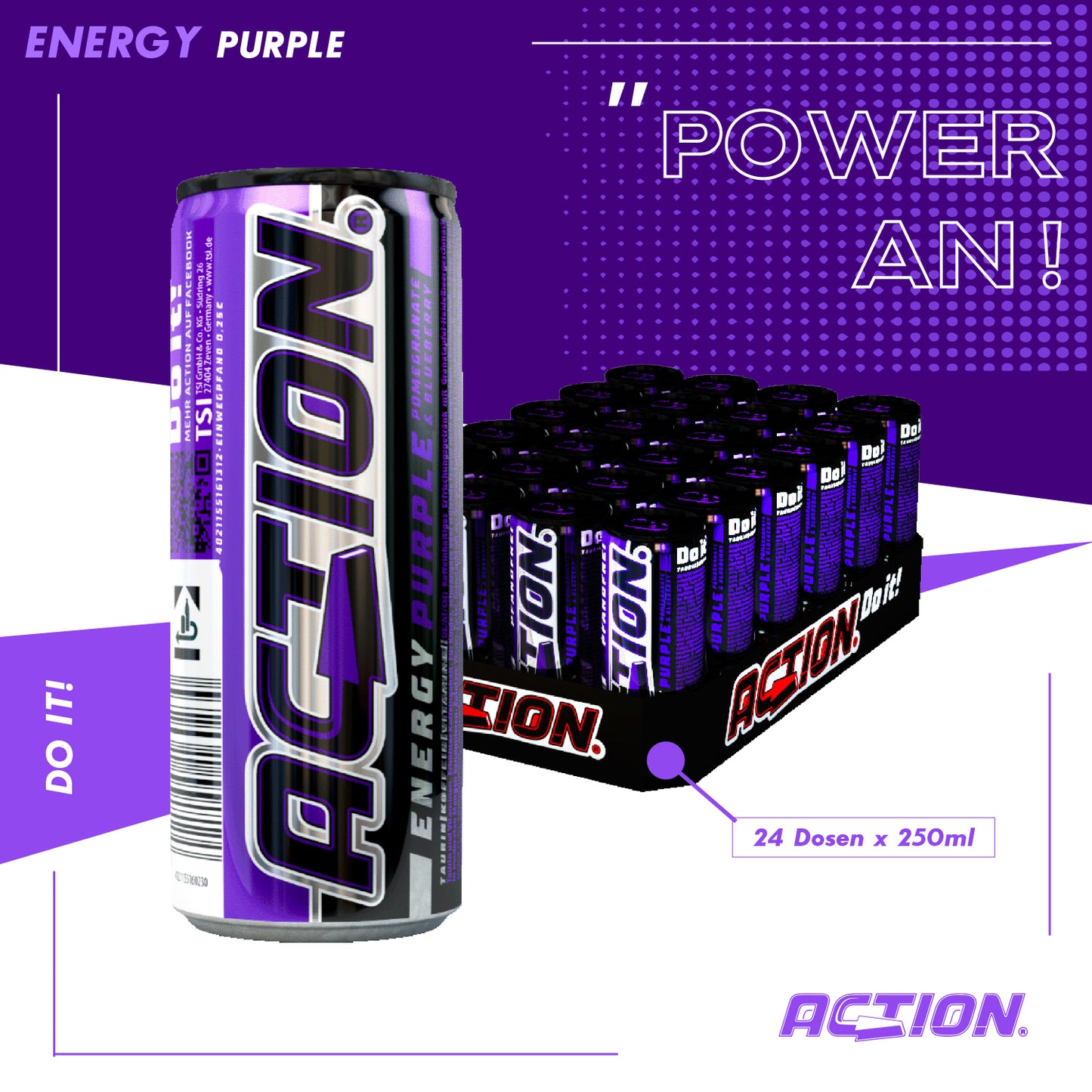 ACTION Purple - 24 x 250ml