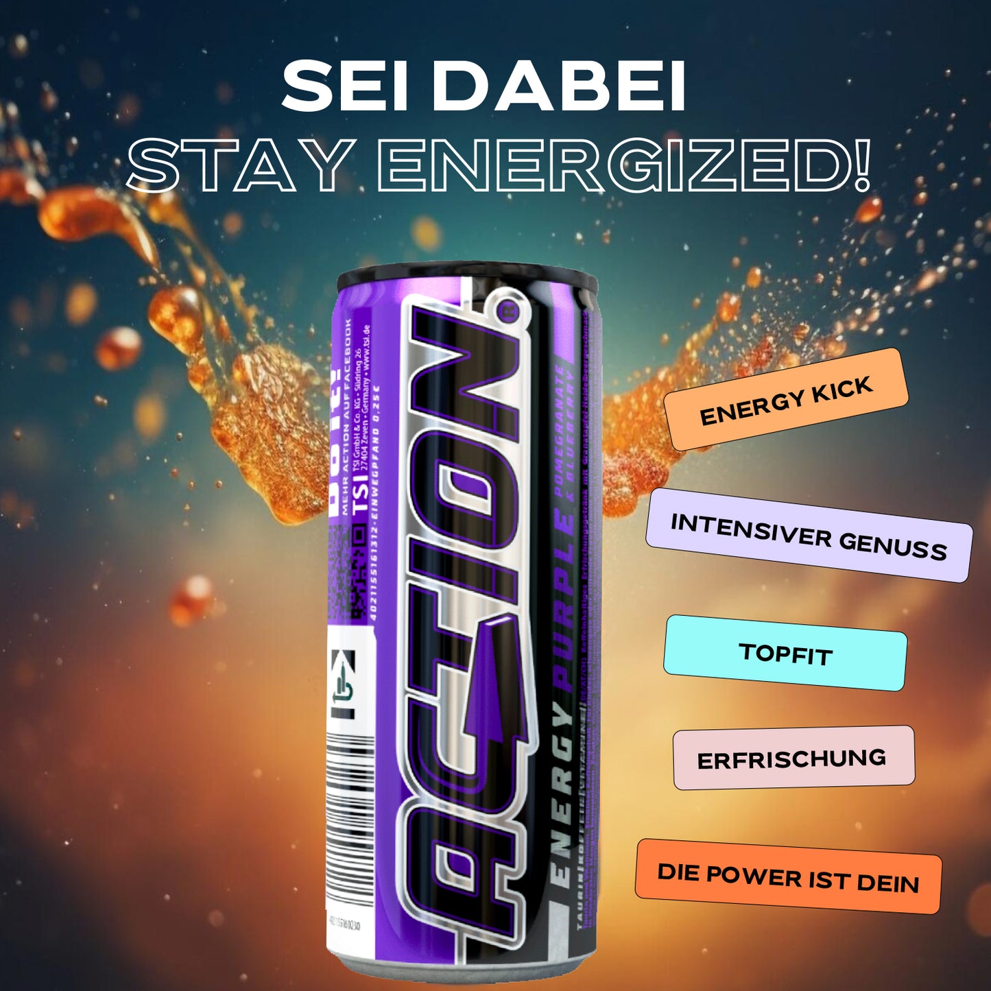 ACTION Purple - 24 x 250ml