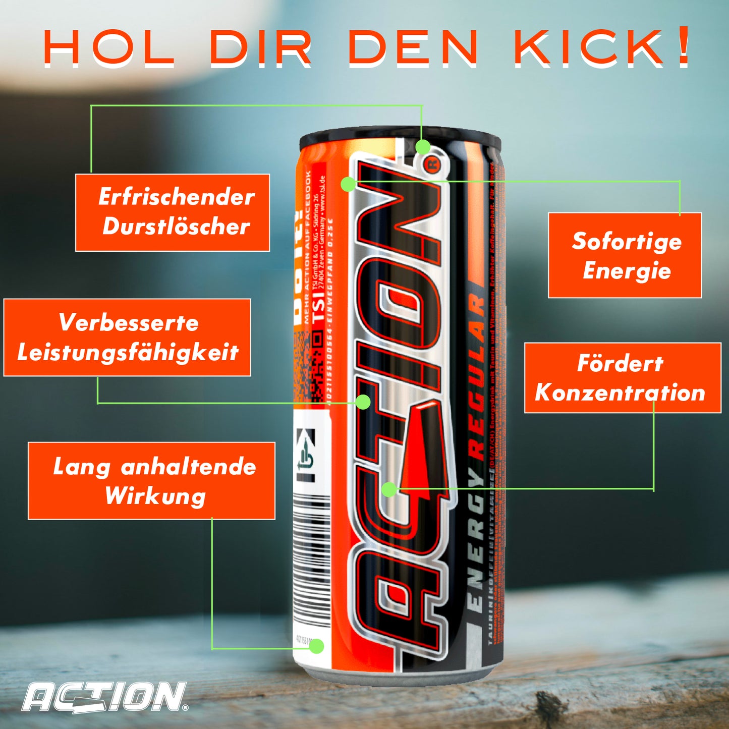 ACTION Regular - 24 x 500ml