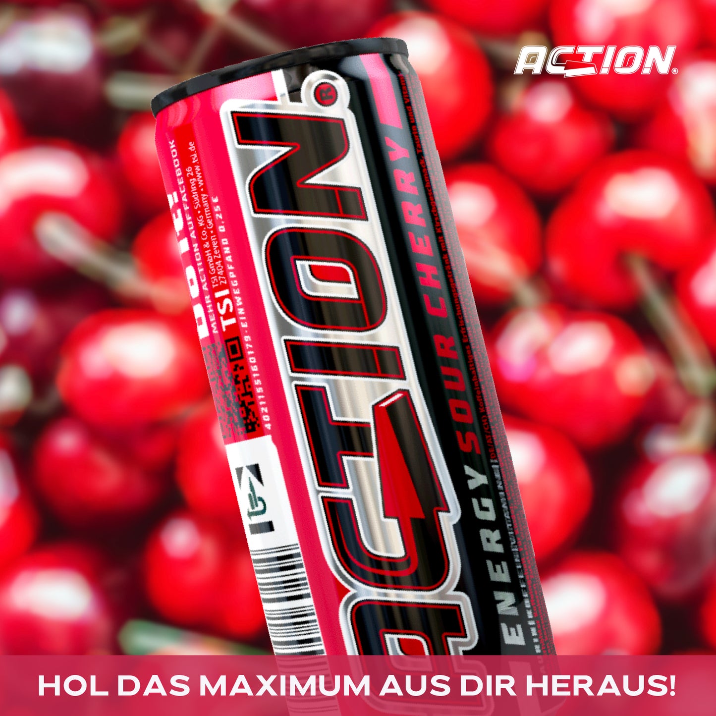 ACTION Sour Cherry - 24 x 250ml