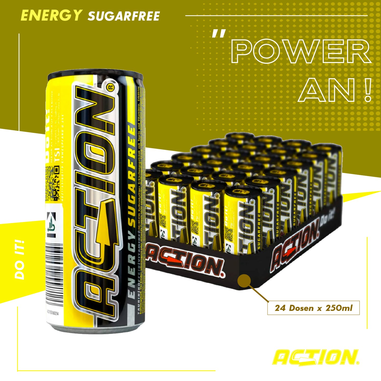 ACTION Sugarfree - 24 x 250ml