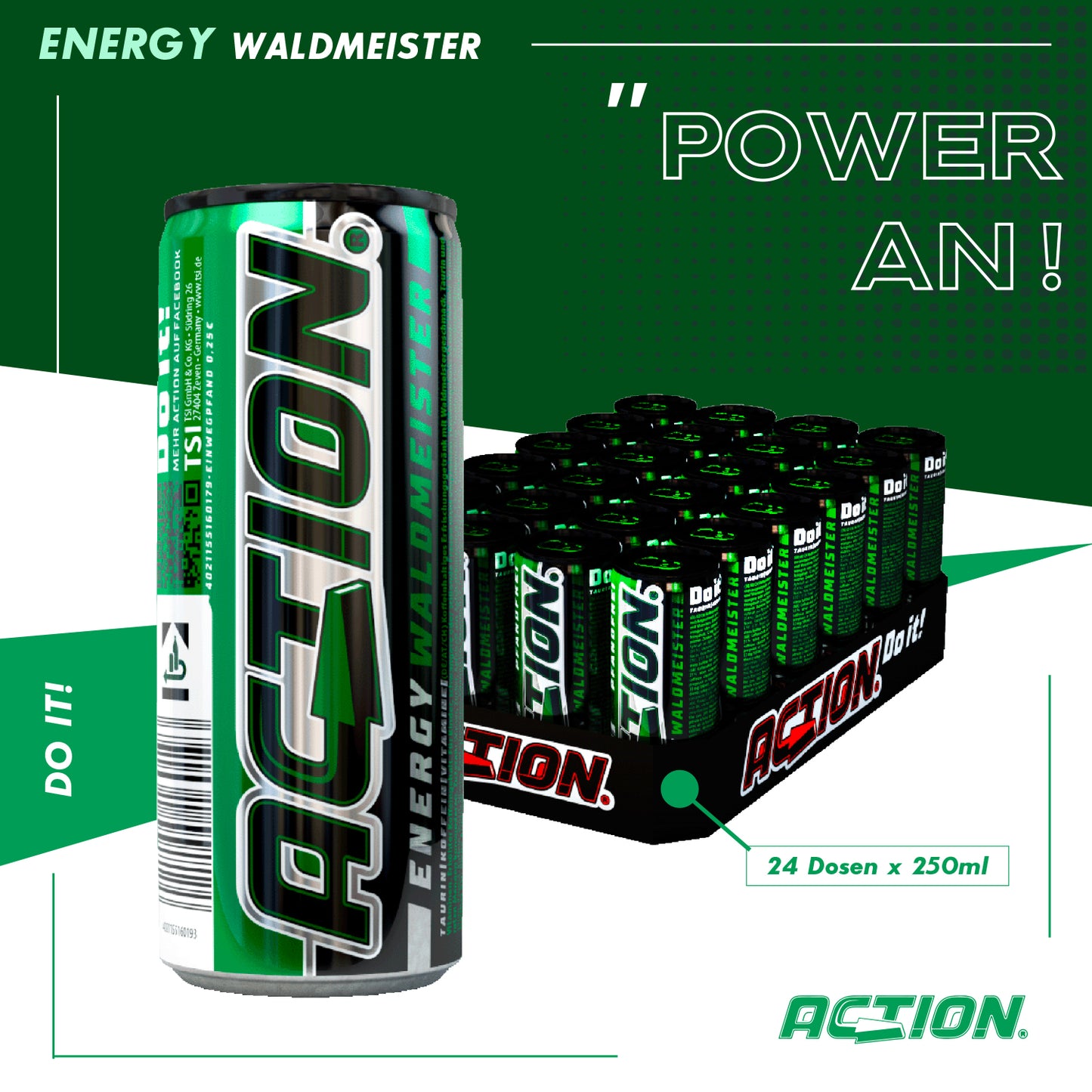 ACTION Waldmeister - 24 x 250ml