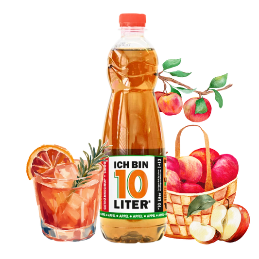 ICH BIN 10 LITER Apfel Sirup 6 x 0,7l