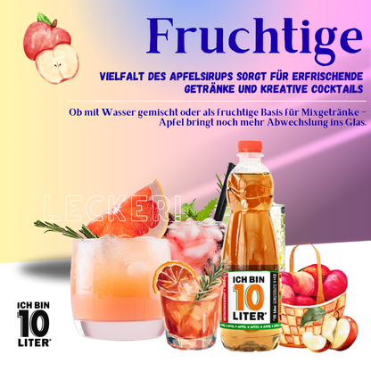 ICH BIN 10 LITER Apfel Sirup 6 x 0,7l
