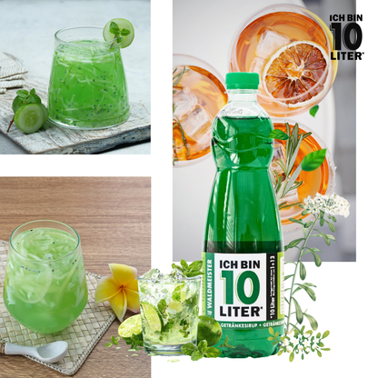 ICH BIN 10 LITER Waldmeister Sirup 6 x 0,7l