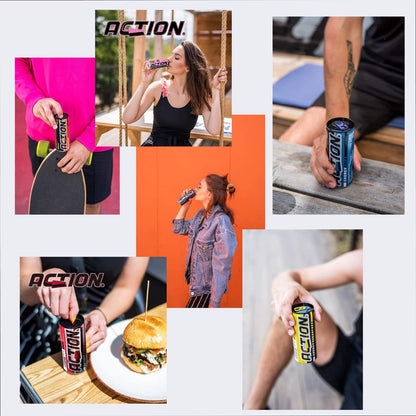 ACTION Energy Drink 6er Mix - 24 x 250ml