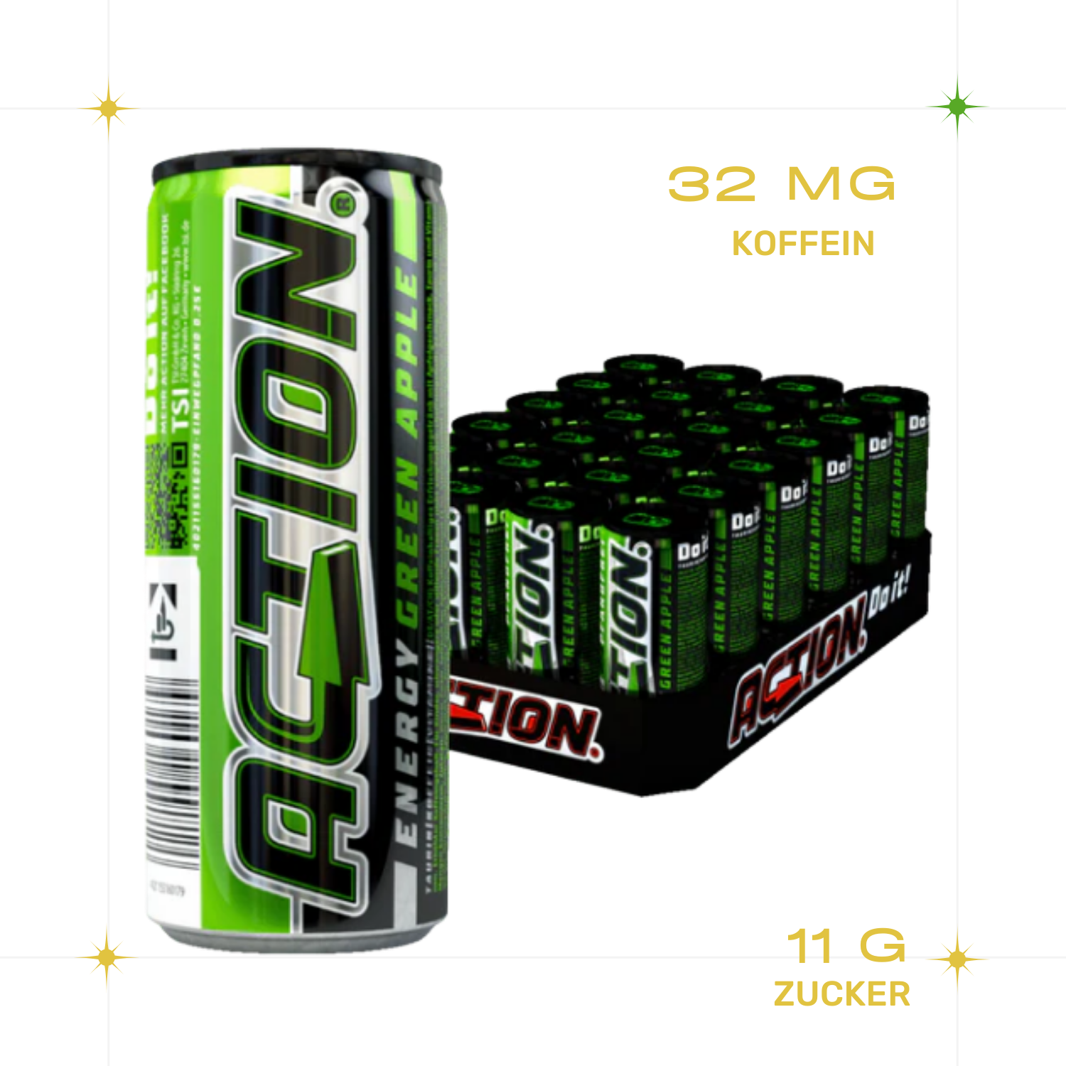 ACTION Green Apple - 24 x 250ml